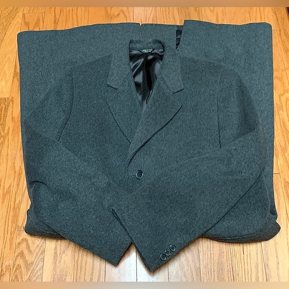Men’s 46 XL Full Length Jacobson’s Custom USA Made ALPACUNA Trench Overcoat - Picture 7 of 16